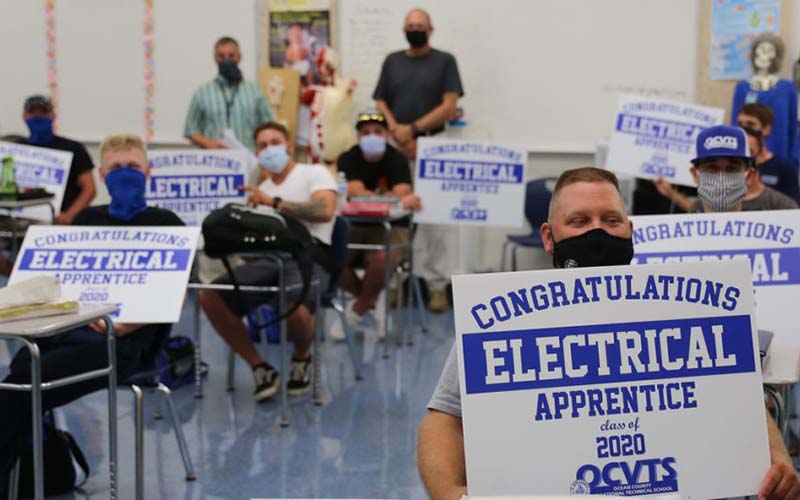 Apprenticeship students return to Ocean County vocational-technical to finish required instruction (ROI-NJ: Career Classroom)