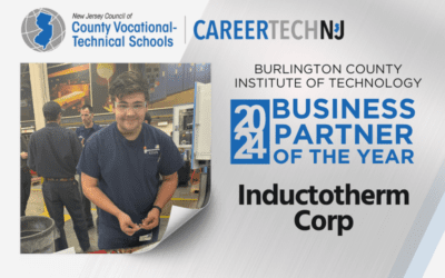 Inductotherm Corp. recognized with Burlington County Institute of Technology’s 2024 Business Partner of the Year honor