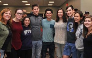 Students gathers at Blue Ribbon Event