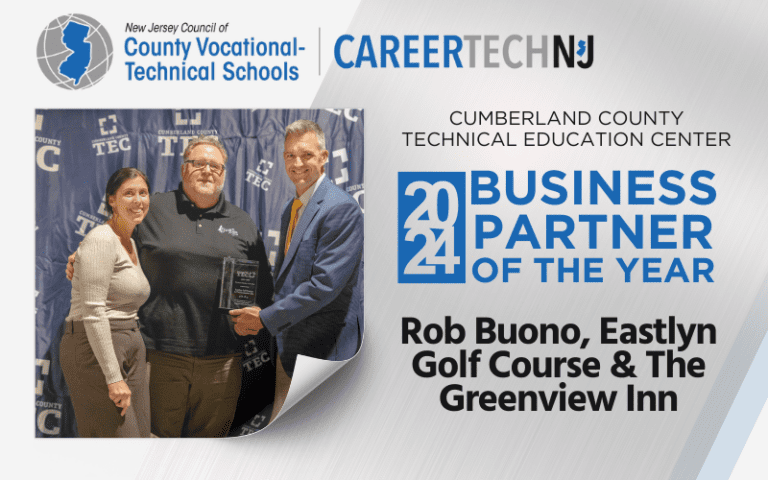 Cumberland County Technical Education Center 2024 Business Partner of the Year is Rob Buono of Eastlyn Golf Course and The Inn at Greenview
