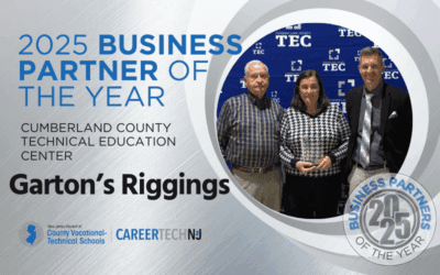 Garton’s Rigging receives 2025 Business Partner of the Year honor from Cumberland County Technical Education Center
