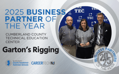 Garton’s Rigging receives 2025 Business Partner of the Year honor from Cumberland County Technical Education Center