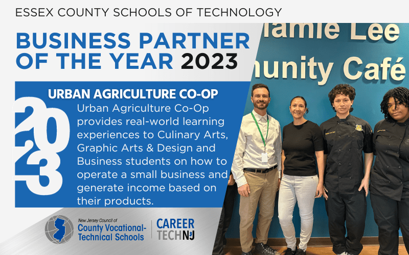 Urban Agriculture Cooperative named Essex County Schools of Technology’s 2023 Business Partner of the Year