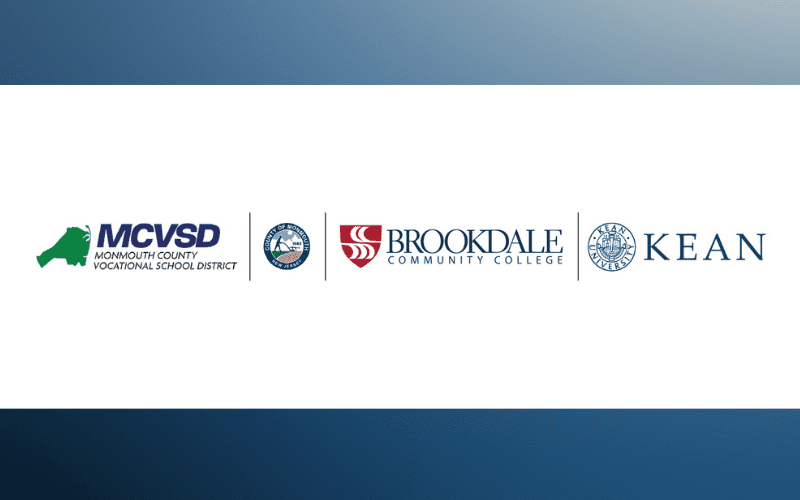 MCVSD, Brookdale and Kean partnership logos