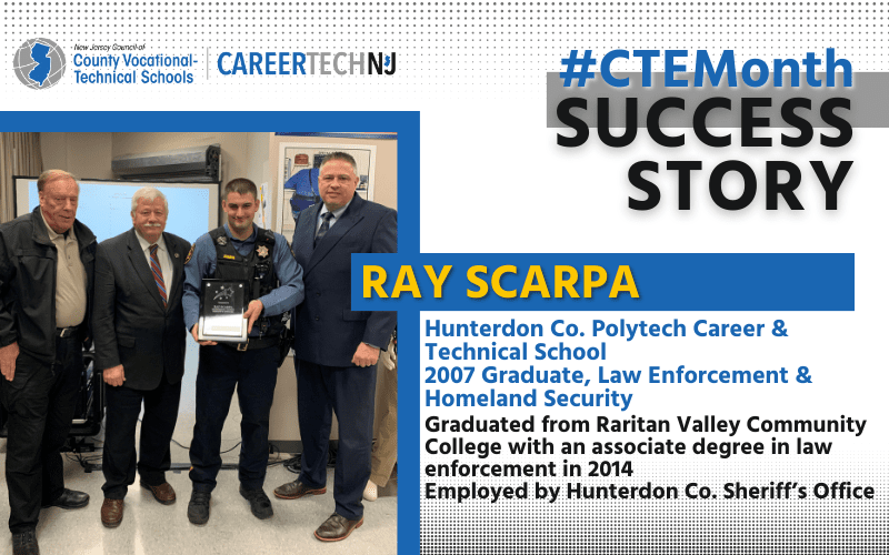 CTE Success Story: Hunterdon County Polytech alumnus Ray Scarpa honored for service to school and community