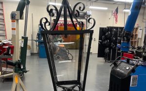 About a dozen students in varying levels of welding technology courses at High Tech High School worked to fabricate and assemble a lantern-style fixture for City Hall in Jersey City.