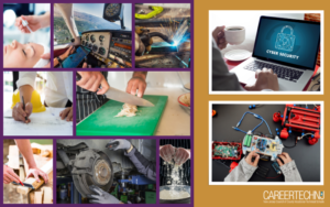 CTE Collage of hands-on learning