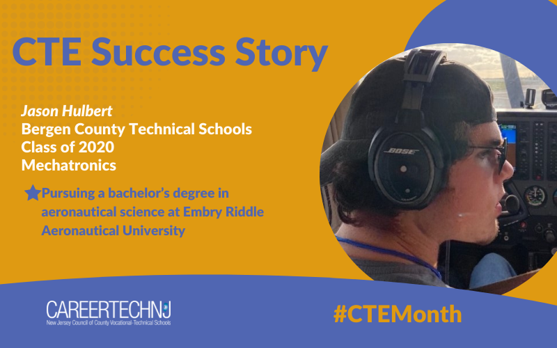 CTE Success Story: Jason Hulbert soars into post-secondary pursuit of aeronautical science degree