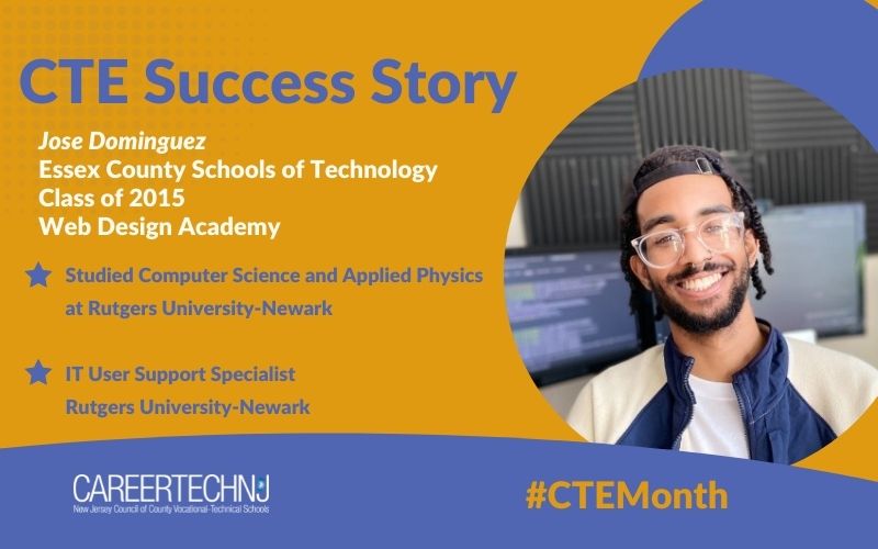 CTE Success Story: Jose Dominguez turns a love of tinkering into an IT career with a foundation of knowledge built at ECST