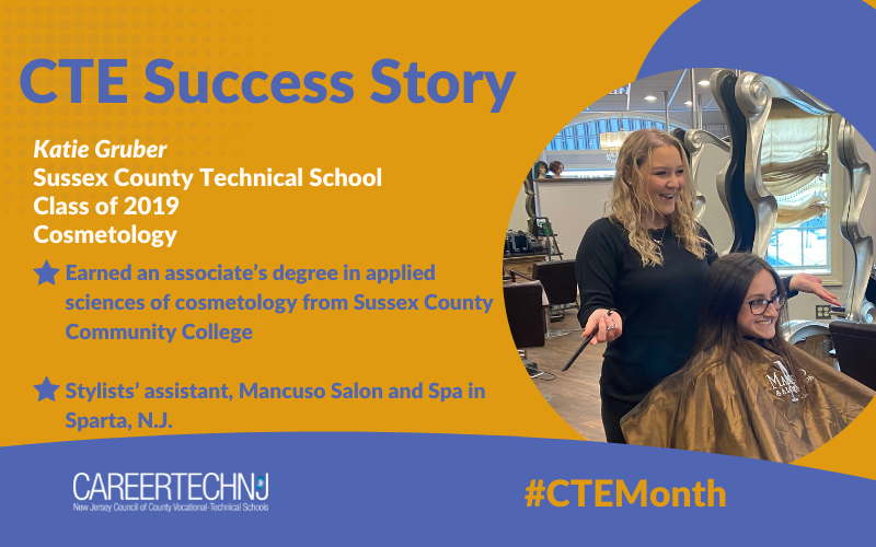 CTE Success Story: Katie Gruber helps her salon clients look and feel their best