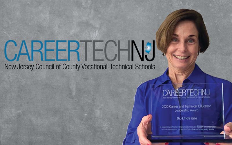 NJCCVTS recognizes former state official with CTE Leadership Award