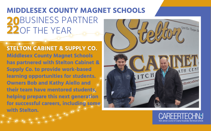 Middlesex County Magnet Schools names Stelton Cabinet & Supply Co. its Business Partner of the Year