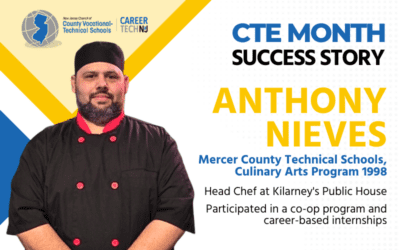 CTE Success Story: Mercer County Technical Schools Graduate Enjoys Successful Culinary Career As Head Chef At Popular Pub