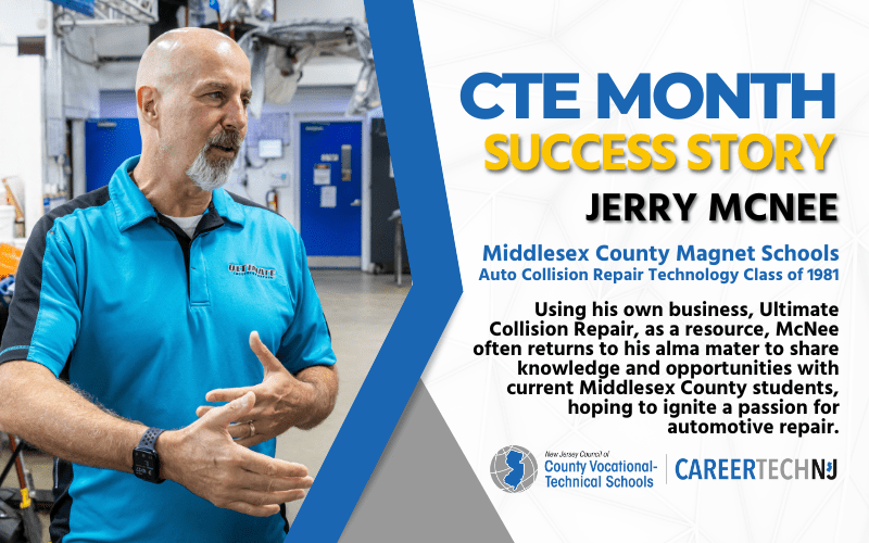 CTE Success Story: Auto repair business owner Jerry McNee was driven to succeed by Middlesex County Magnet Schools education