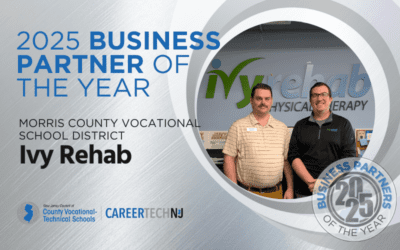 Ivy Rehab Physical Therapy Celebrated by Morris County Vocational School District as 2025 Business Partner of the Year