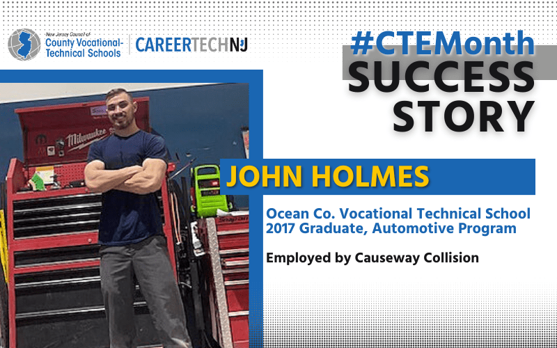 CTE Success Story: John Holmes credits OCVTS teachers for giving him a head start in his automotive career