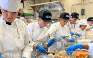 Ocean County culinary students prep a meal for individuals in need ahead of Thanksgiving