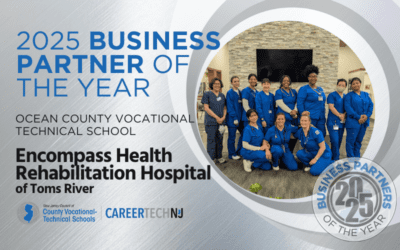 Encompass Health Rehabilitation Hospital of Toms River Named 2025 Business Partner of the Year by Ocean County Vocational Technical School