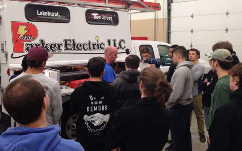 Students enrolled in an apprenticeship program