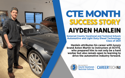 CTE Success Story: Aston Martin automotive technician Aiyden Hanlein says Somerset County Vocational and Technical Schools gave him the tools to succeed