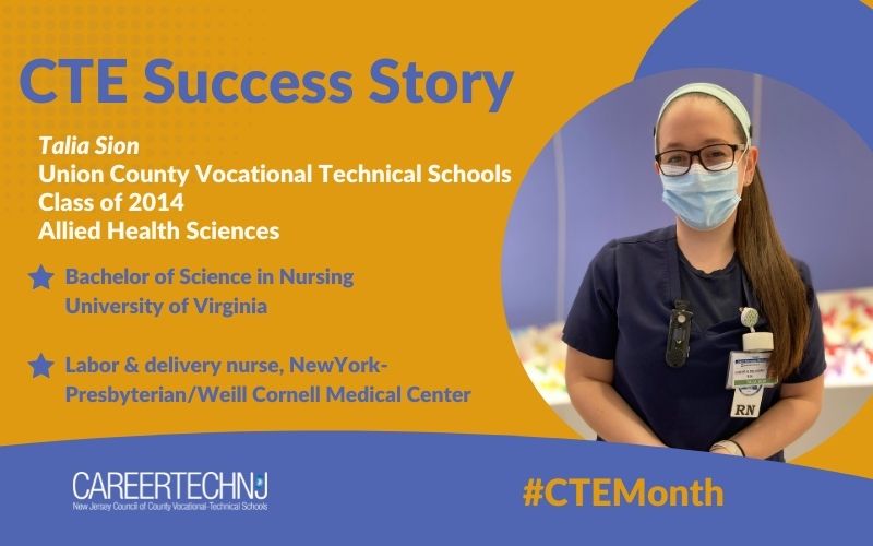 CTE Success Story: Talia Sion heeds the call to become a labor and delivery nurse