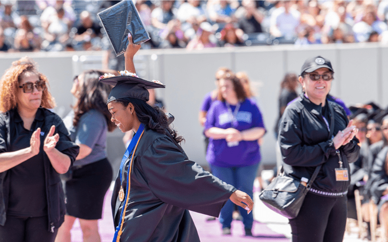 Deborah Patrick is on track to graduate college a year early after earning an associate degree in 2023 from Bergen Community College prior to her graduation from Applied Technology High School.