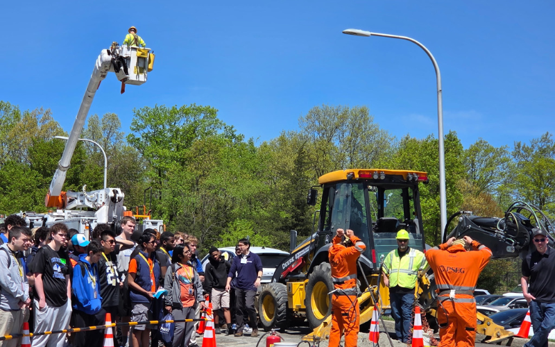 The first-ever PSE&G Day, pictured here, introduced students in trades programs across Passaic County Technical Vocational-Schools to career opportunities with the energy company.