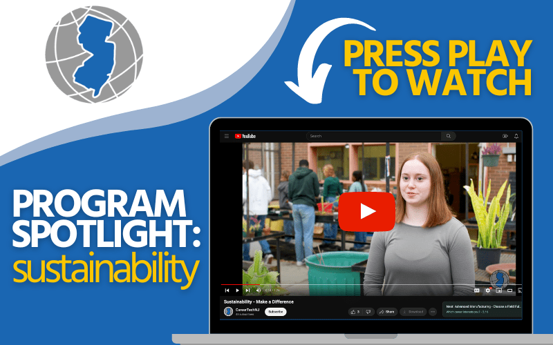 Sustainability video feature graphic