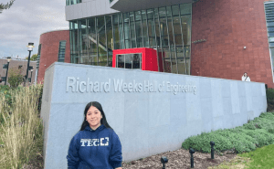 Yeheira Acosta attends a conference and tour of Rutgers University as a Governor’s STEM Scholar.