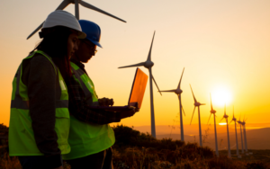 wind technology stock image